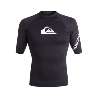 Quiksilver UPF 50+ badetrøje - VOKSEN - sort - All Time - Short Sleeve Rash Vest