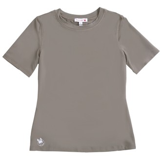 Petit Crabe Elle kortærmet UV soltrøje DAME - taupe