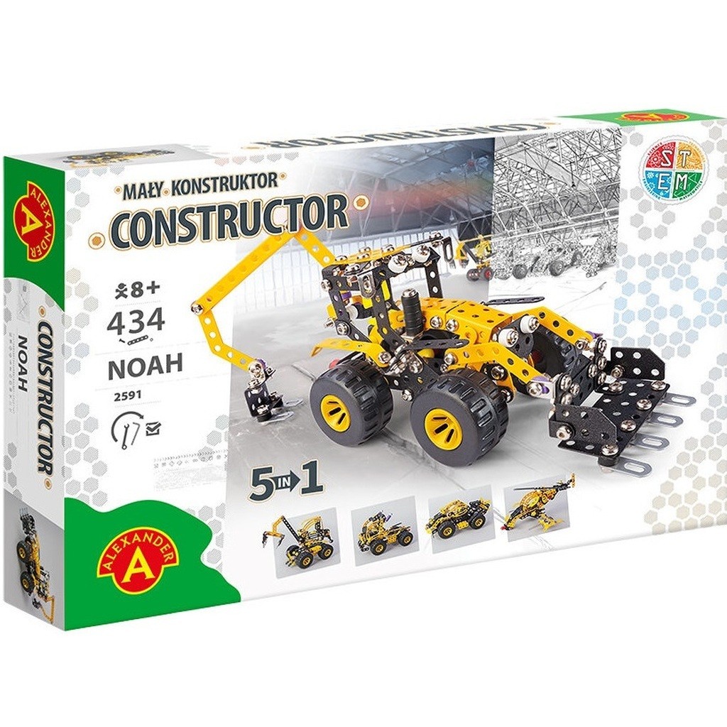 Constructor Pro NOAH 5-i-1 Metal Konstruktionsbyggesæt