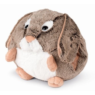 Noxxiez Kæmpe bamse, håndvarmer og pude - Kanin