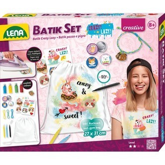 Fashion Batik 'Design din rygsæk af hør' sæt til børn fra 8 år