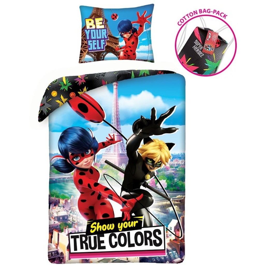 Miraculous Ladybug ''Show your true colors'' Sengetøj inkl. rygsæk
