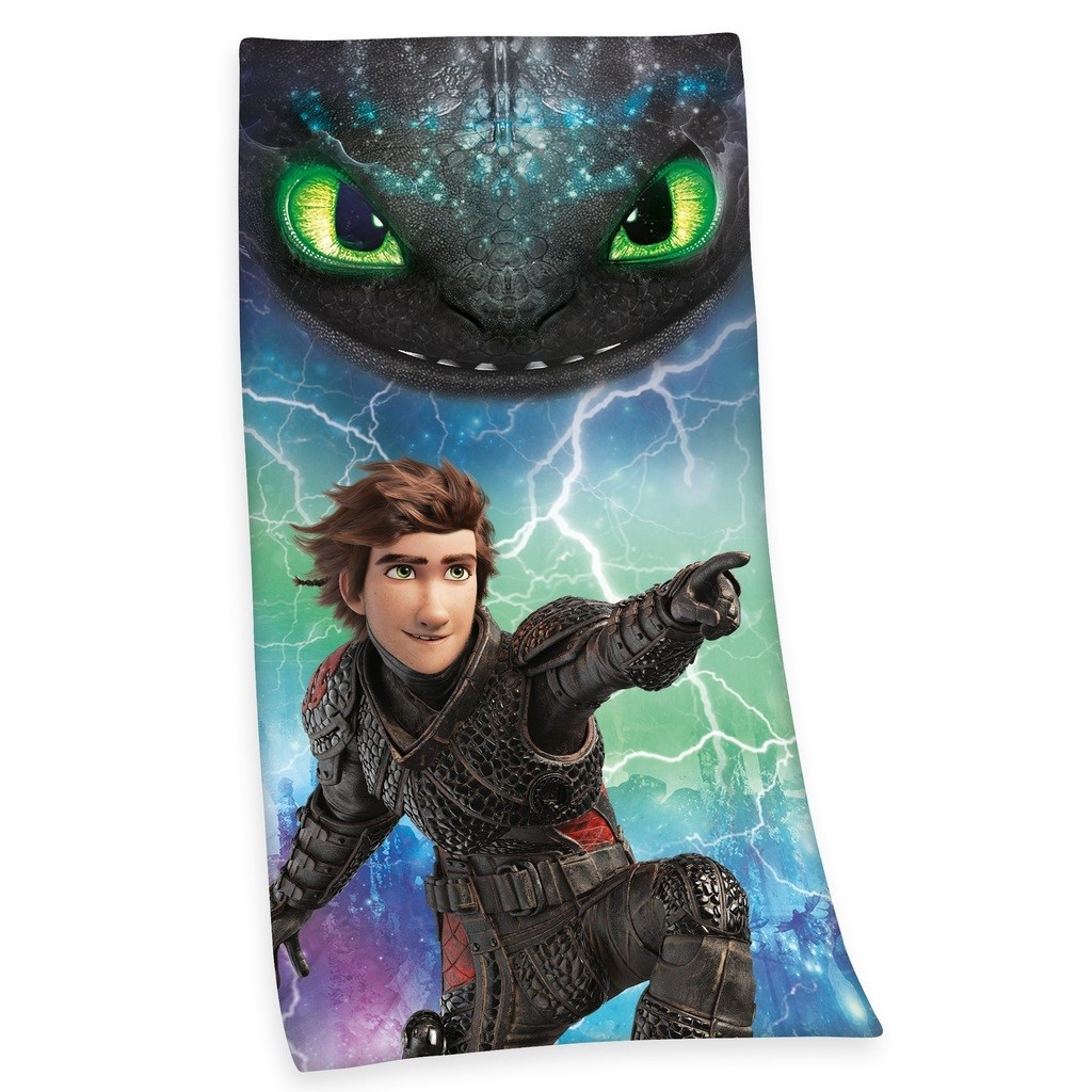 Sådan træner du din drage Tandløs Badehåndklæde - 75x150 cm