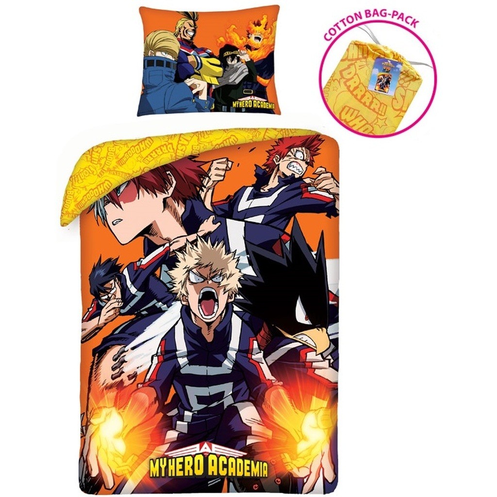 My Hero Academia Sengetøj + Rygsæk model 2 - 100 procent bomuld