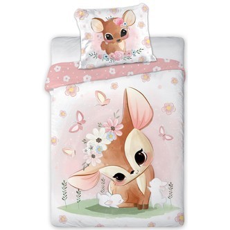 Baby hjort Junior Sengetøj 100x135 cm - 100 procent bomuld