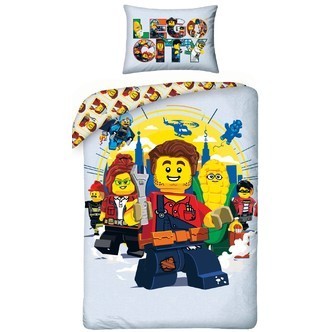 Lego City Sengetøj  - 100 procent bomuld