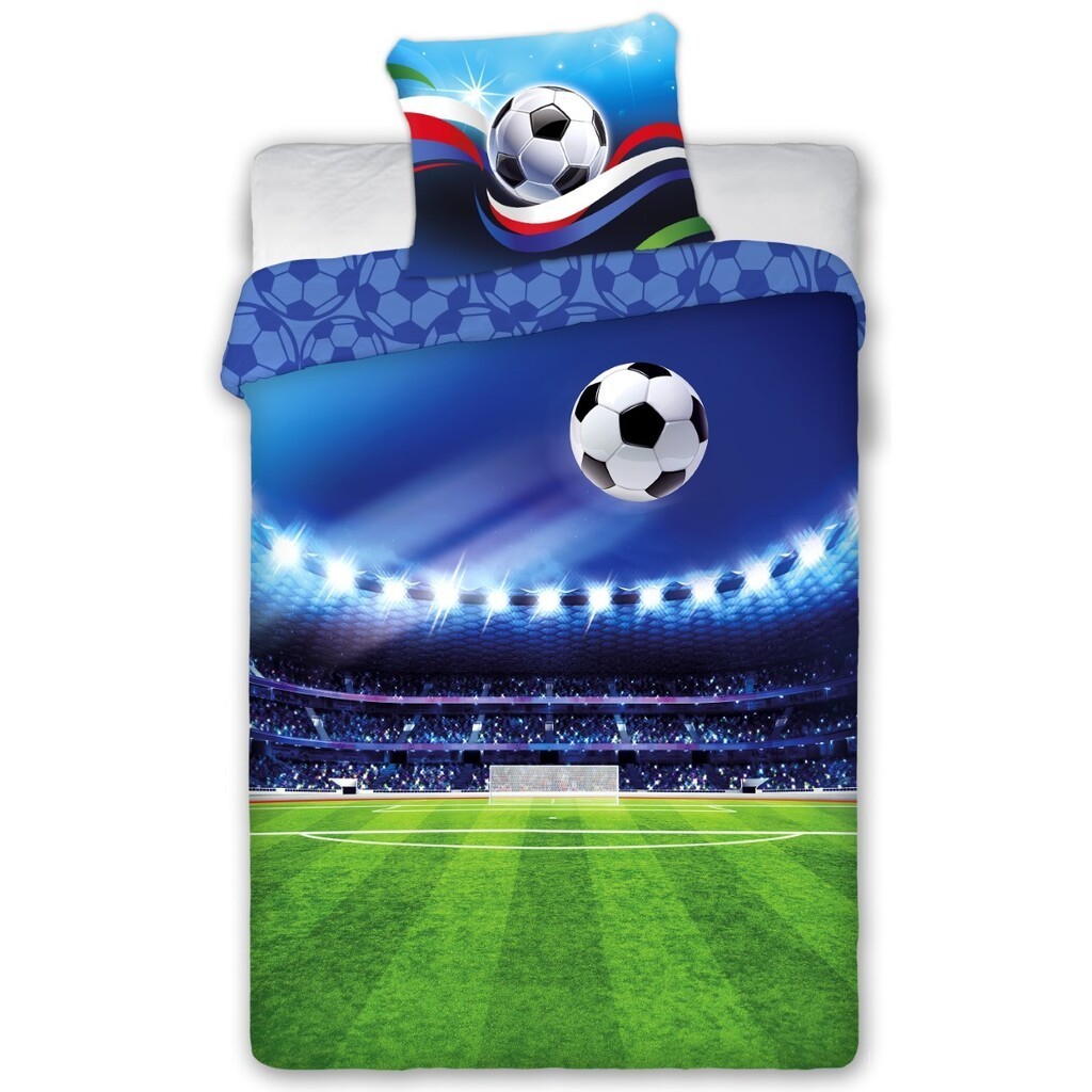 Fodbold stadion Sengetøj 140x200 cm - 100 procent bomuld