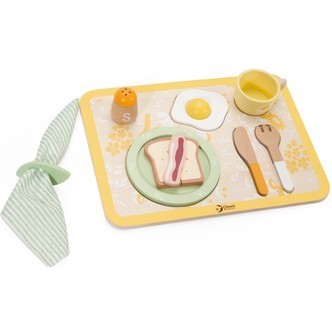 Classic World Vintage Morgenmadsbakke i træ - legemad