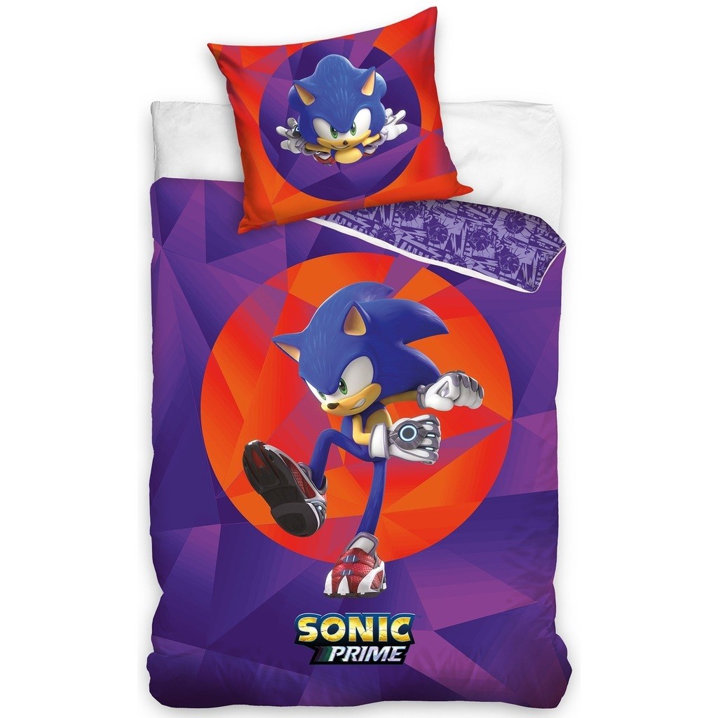 Sonic Prime Sengetøj 150 x 210 cm - 100 procent bomuld