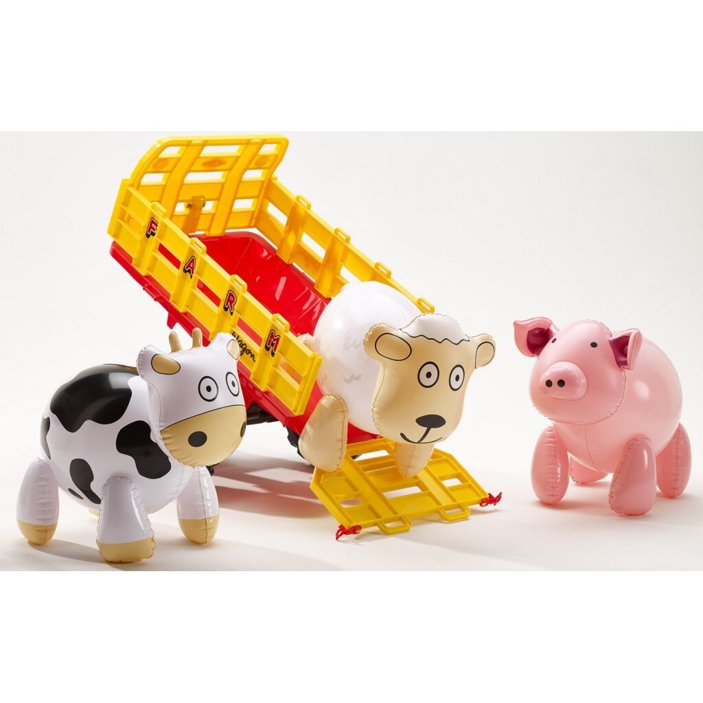 Falk Toys Trailer med 3 dyr