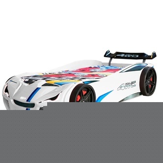 Speedy 4WD Bilseng med LED-Lys, Hvid