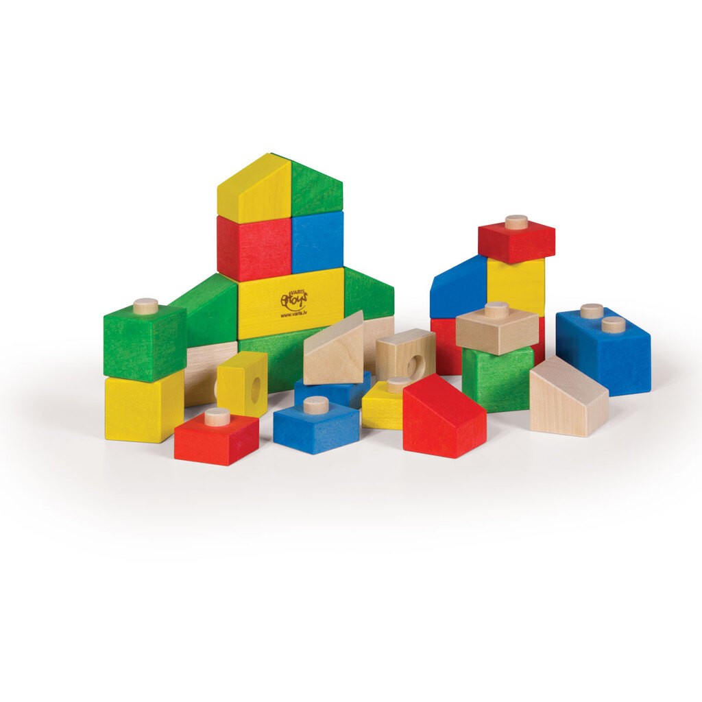 VARIS Træ Bygge og Stableklodser 28 Dele