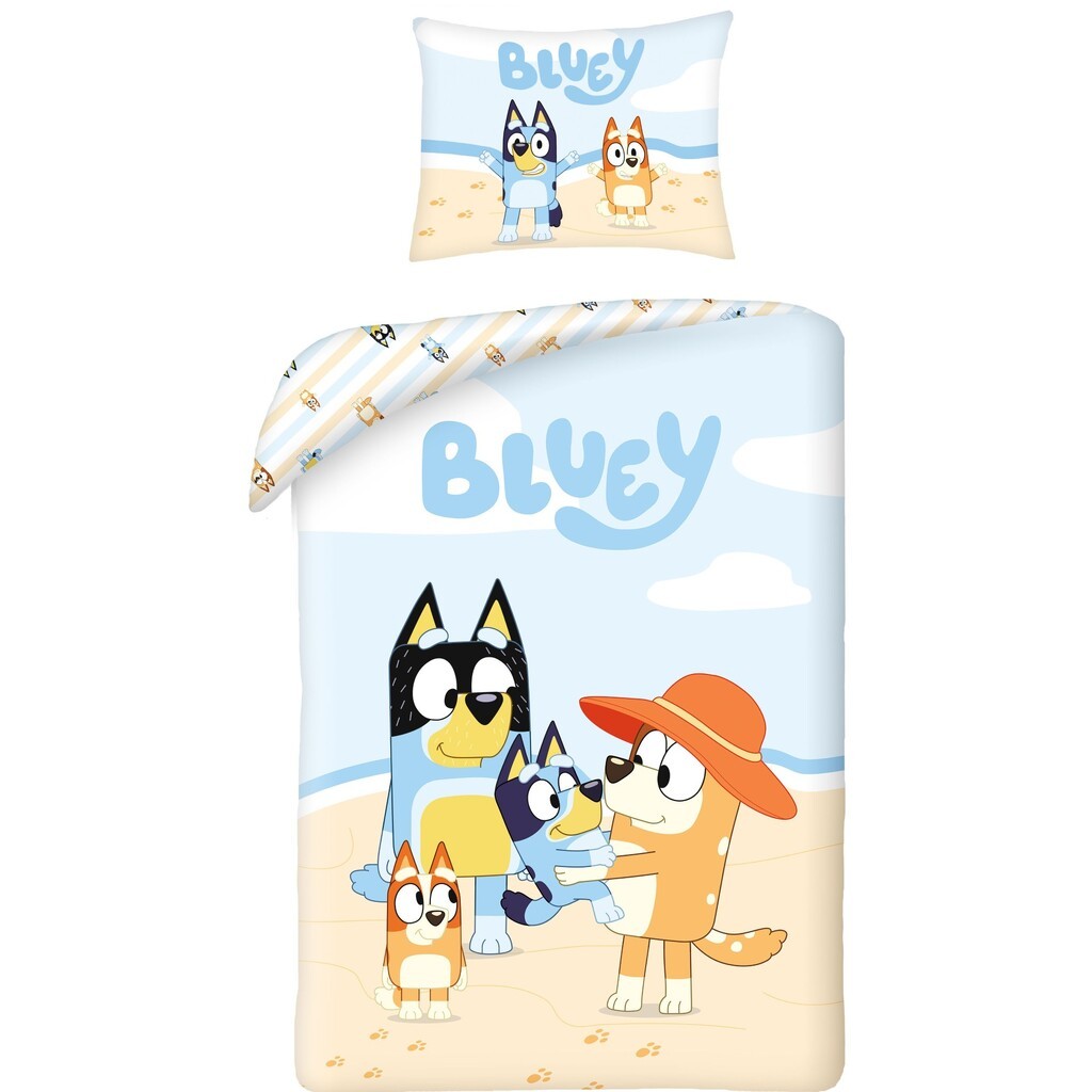 Bluey Sengetøj  140x200 cm   100 procent bomuld Model 3