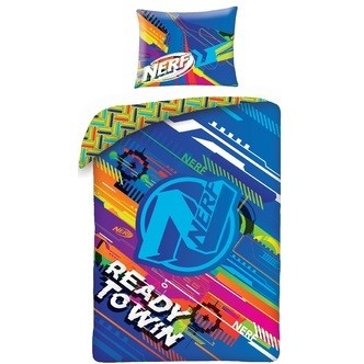 Nerf Sengetøj 2i1 Design - 100 Procent Bomuld