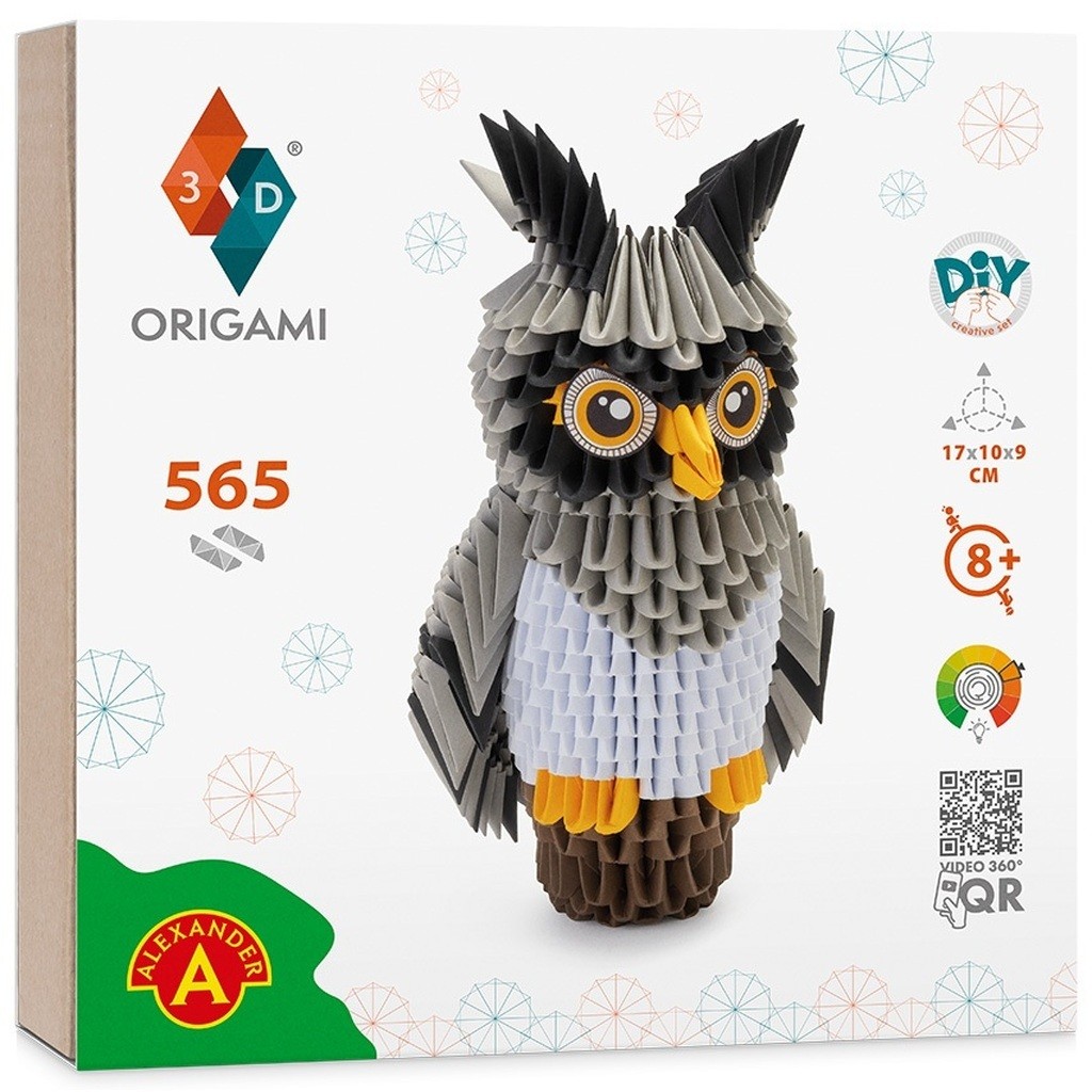 Origami 3D - Ugle  565 dele