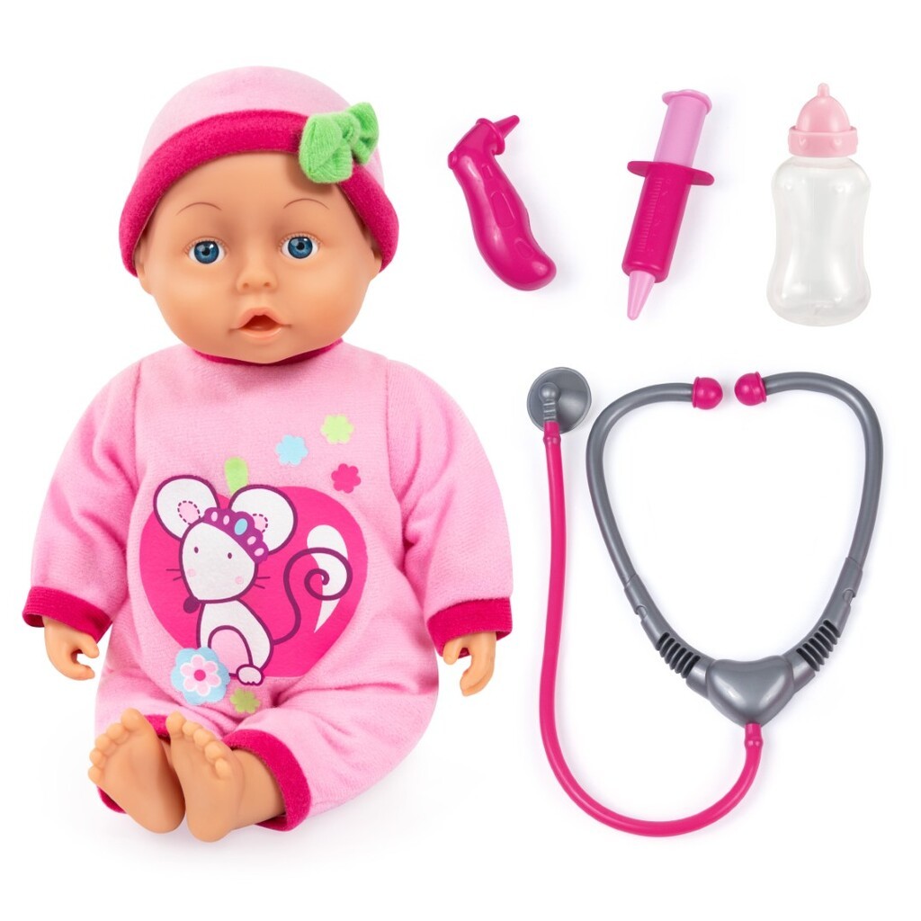Børnelæge dukke 33 cm med  lægetilbehør og lyde
