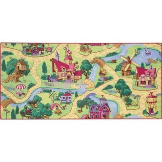 Bil Legetæppe Candy Town  95 x 200 cm