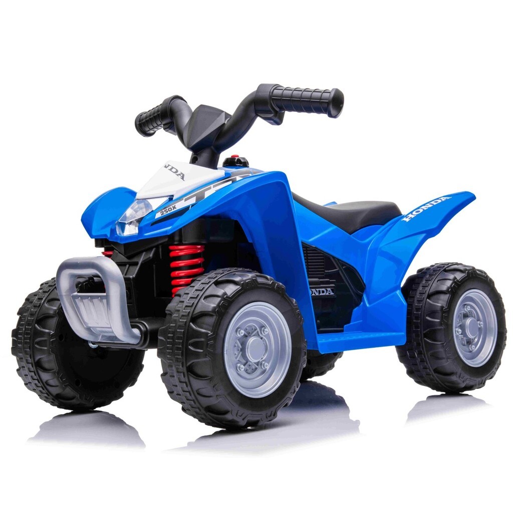 Honda TRX250X EL-ATV til børn m/7,2V Lithium + Lædersæde, Blå