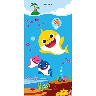 Baby Shark Badehåndklæde - 70x140 cm