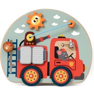 Classic Træ Aktivitetsbræt - Brandbil (fra 12 M)