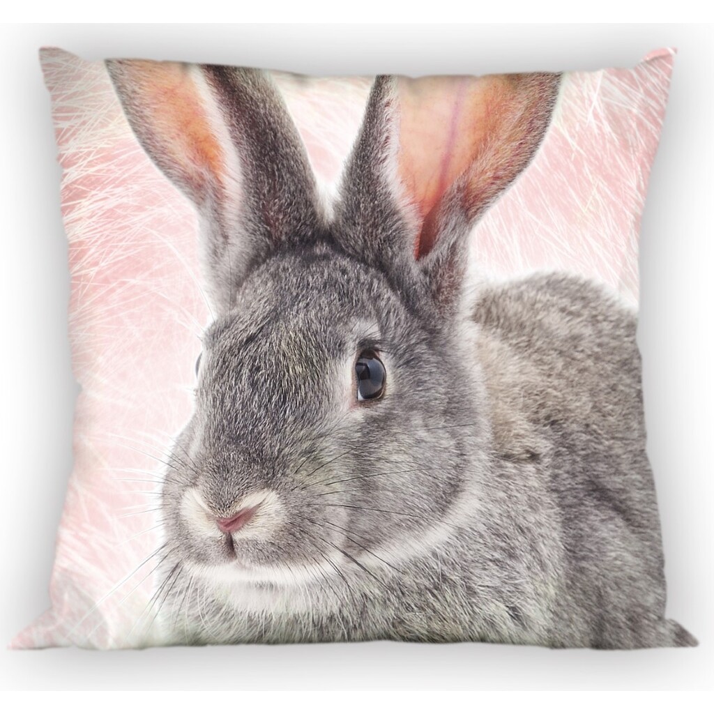 Kanin pudebetræk 40 x 40 cm