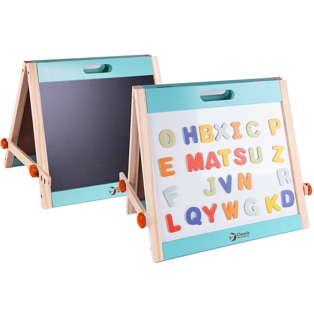 Classic World Bordstaffeli med magnetbogstaver
