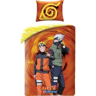 Naruto Battle Sengetøj 140 x 200 cm - 100 procent bomuld