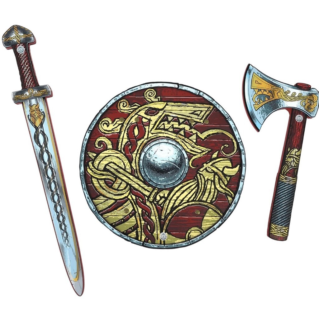 Vikinge Skum Sværd + Skjold + Økse
