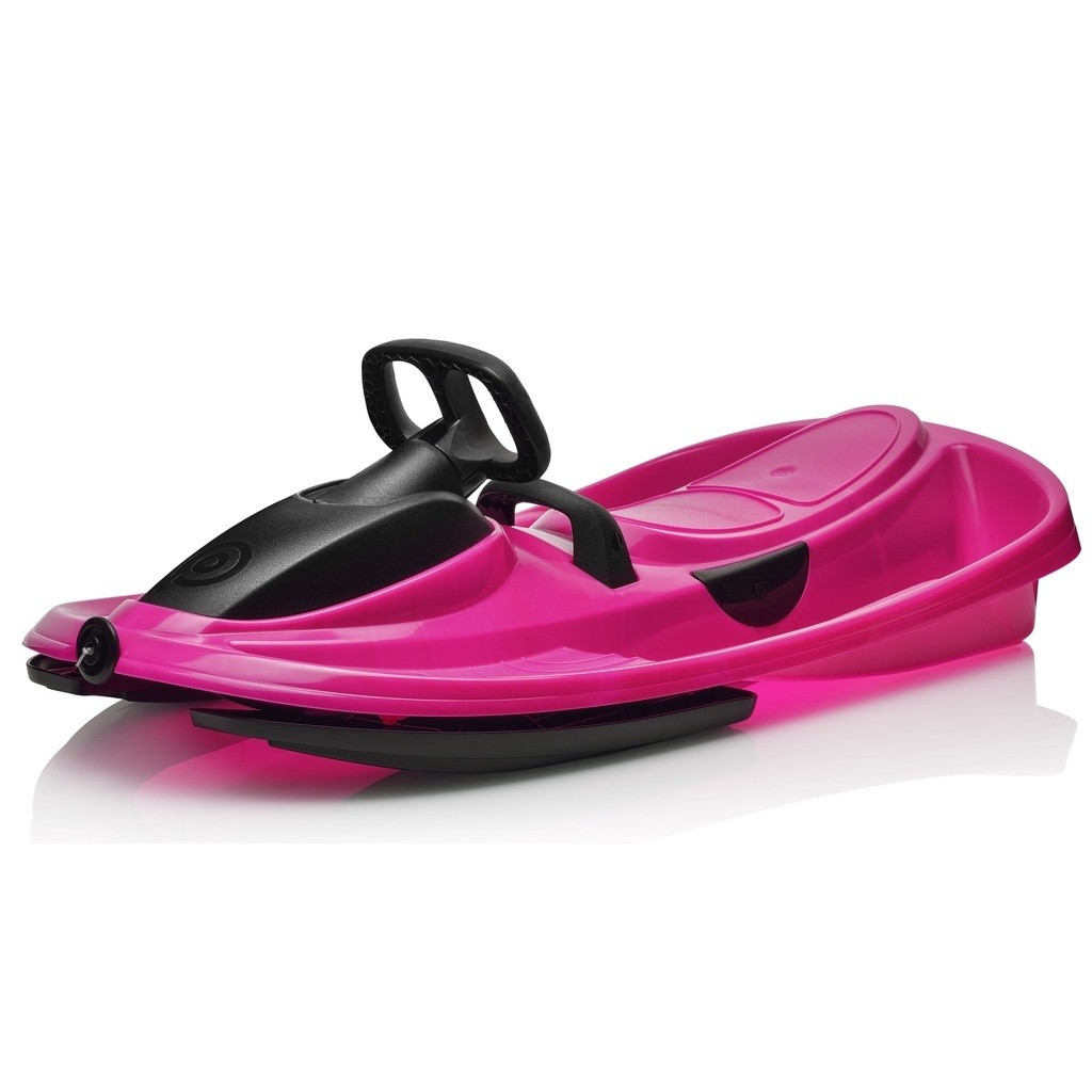 Stratos bobslæde med rat, Monster Pink