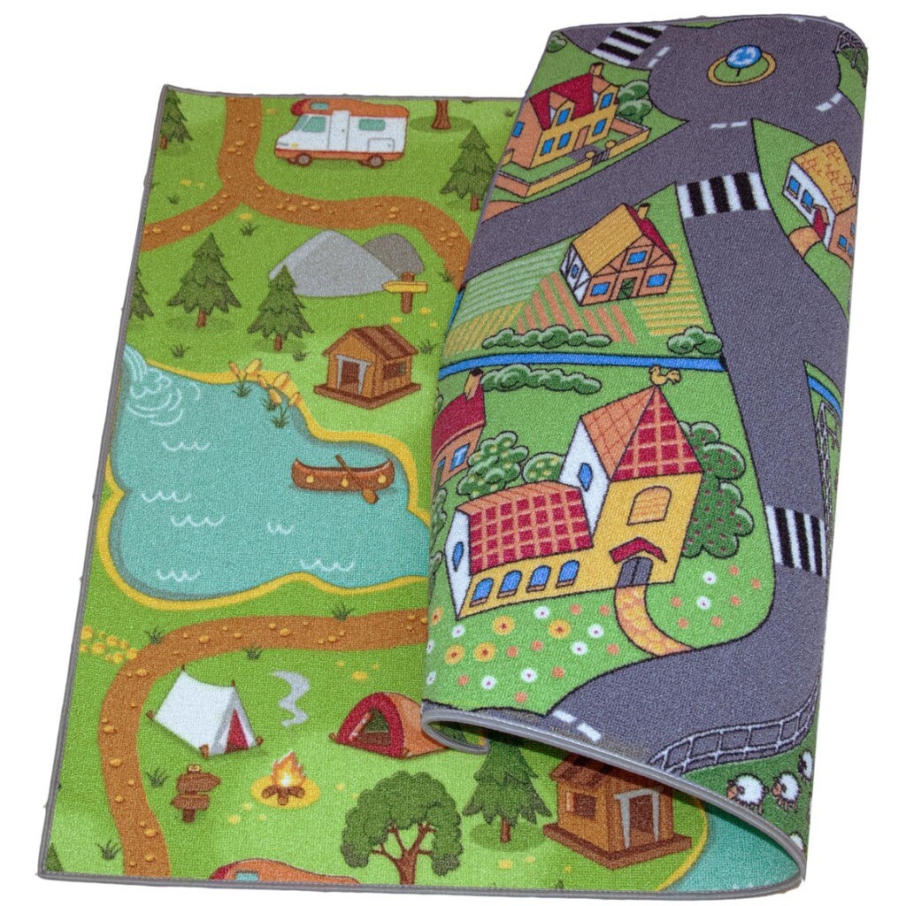 Bil Vendbart Wild Life/Lille Landsby biltæppe 95x133 cm