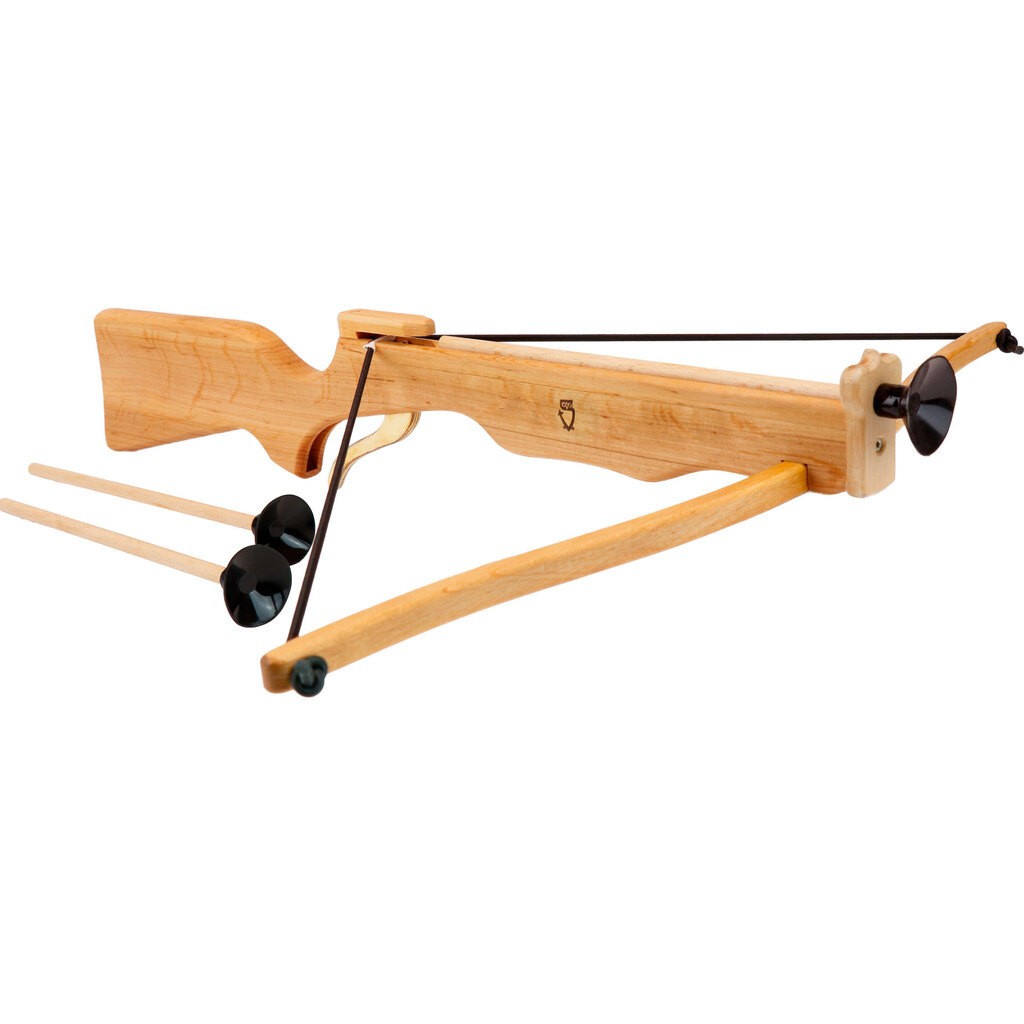 Armbrøst i olieret eletræ m/3 pile 57 cm