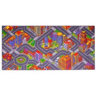 Bil Legetæppe Stor By  95 x 200 cm