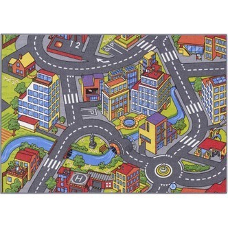 Bil Legetæppe SMART CITY  95 x 133 cm
