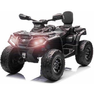 Can-Am Outlander EL ATV 10,8V Sort (RC, 4xMotor, Lædersæde, Gummihj.)