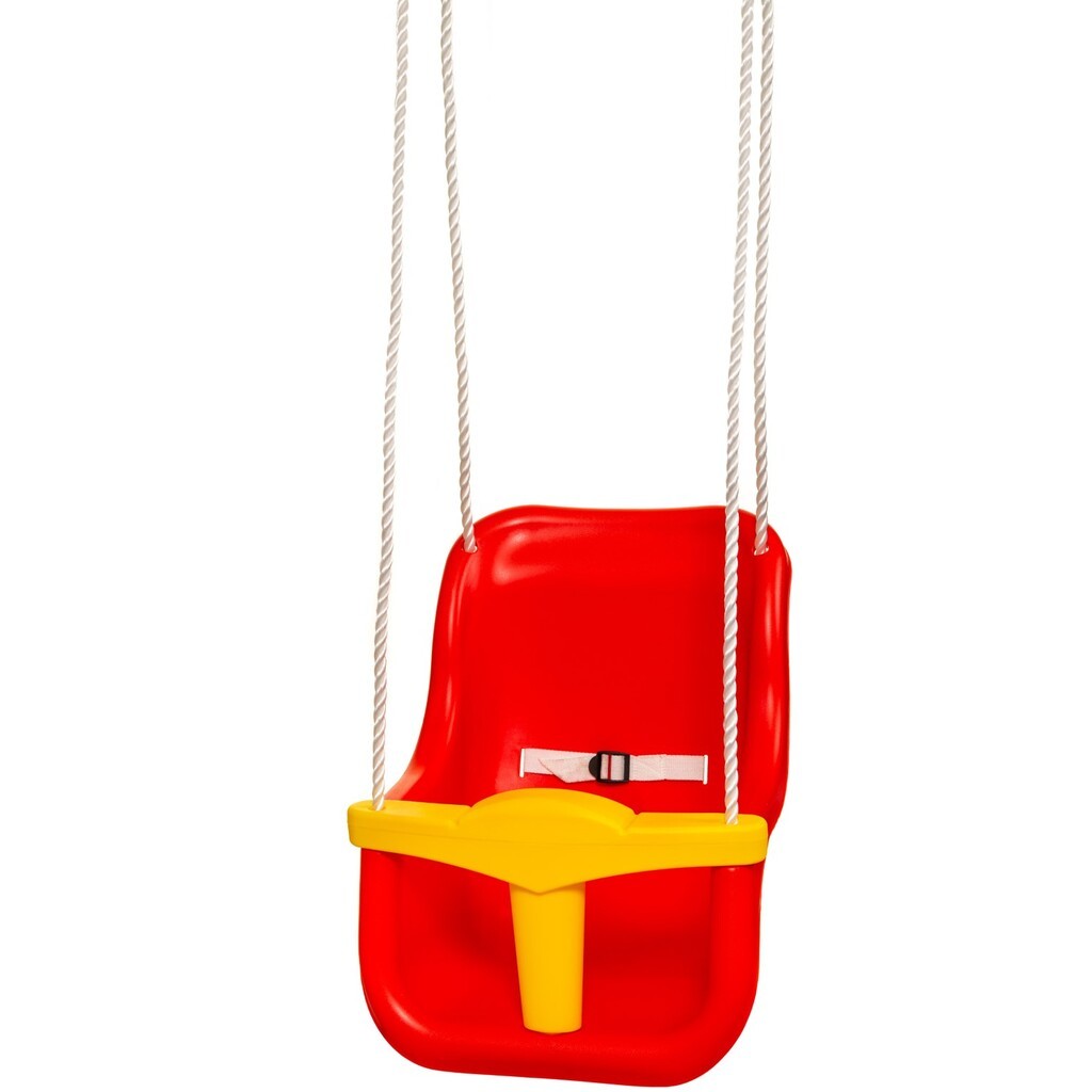 Hörby Bruk Babygynge Høj Eksklusiv Rød/Gul