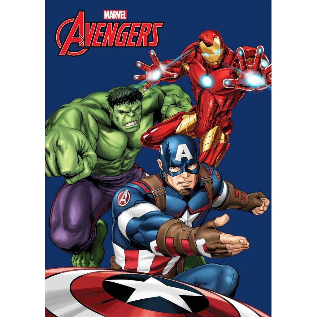 Avengers Fleece tæppe - 100 x 140 cm