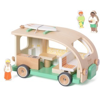 Classic World Træ autocamper med figurer (fra 18 mdr.)