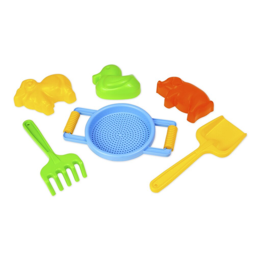 LENA Happy Sand sandsigte med tilbehør, 6 dele