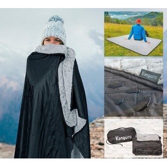 KANGURU Picnic Fluffi Tæppe 140 x 170 cm