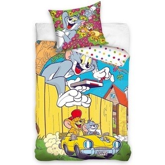 Tom & Jerry Sengetøj 150 x 210 cm - 100 procent bomuld