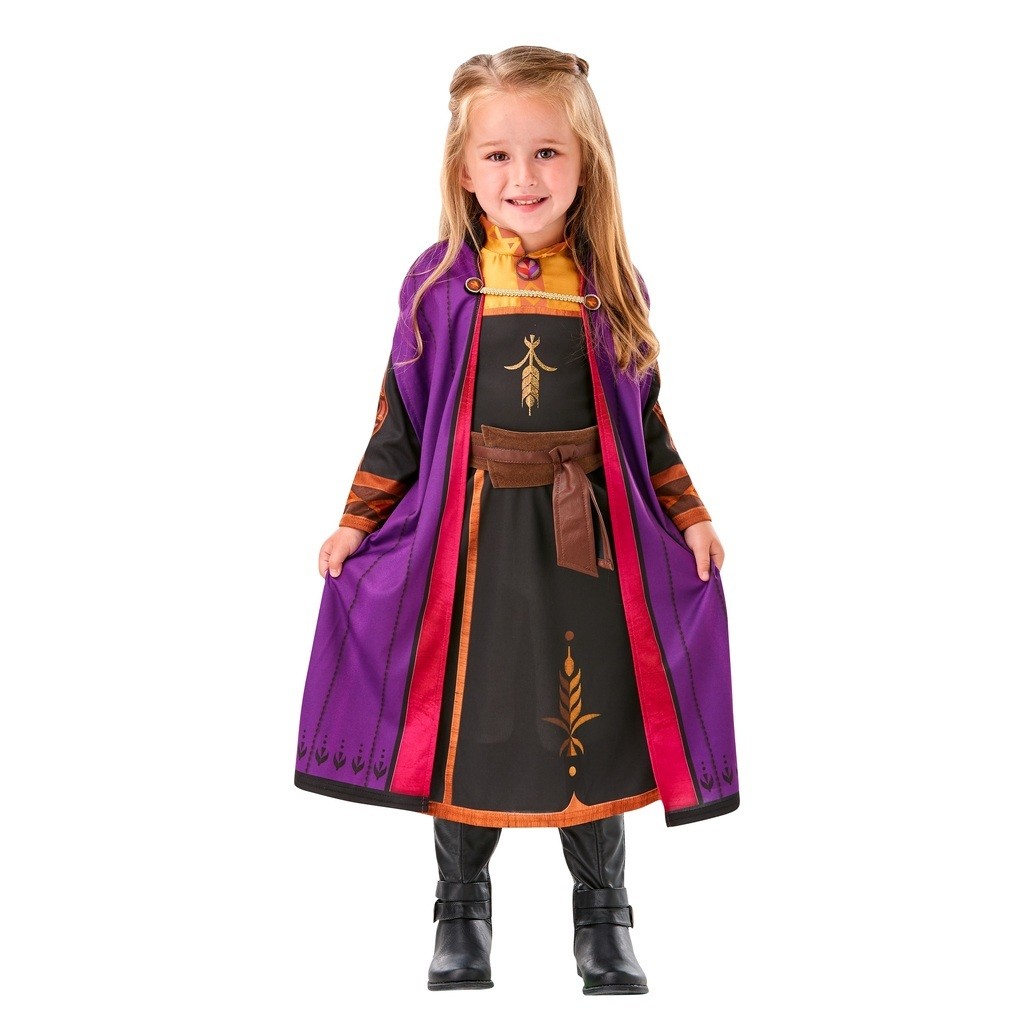 Disney Frost 2 ANNA Kjole Udklædningstøj (2-3 år)(Str. 98/T)