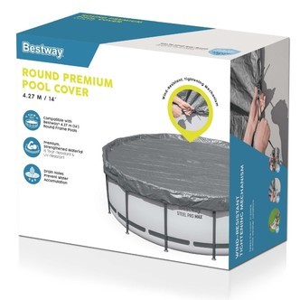 Bestway overdækning 427 cm Premium Rund Poolcover