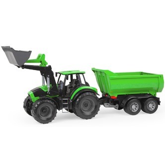 Deutz-Fahr Agrotron 7250 TTV Worxx Traktor med trailer