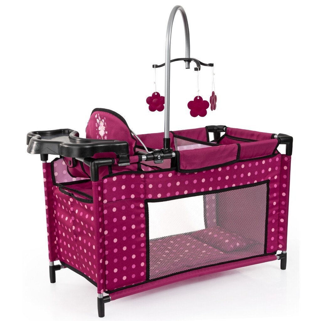 Bayer Design Dukke Multiseng med tilbehør, Pink