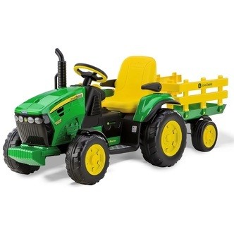 John Deere Ground Force EL Traktor med anhænger Lithium 12V
