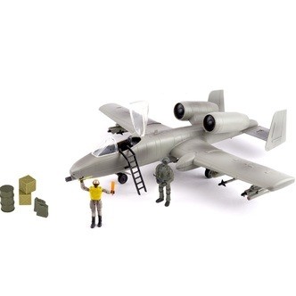 World Peacekeepers 1:18 A-10A Thunderbolt II kampfly m/2 actionfigurer