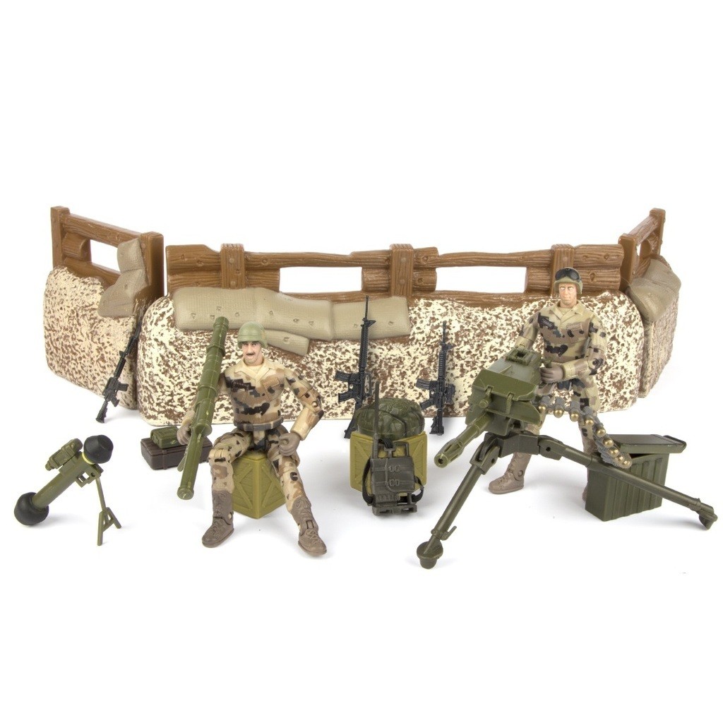 World Peacekeepers 1:18 Militær Forsvars enhed inkl. 2 actionfigurer