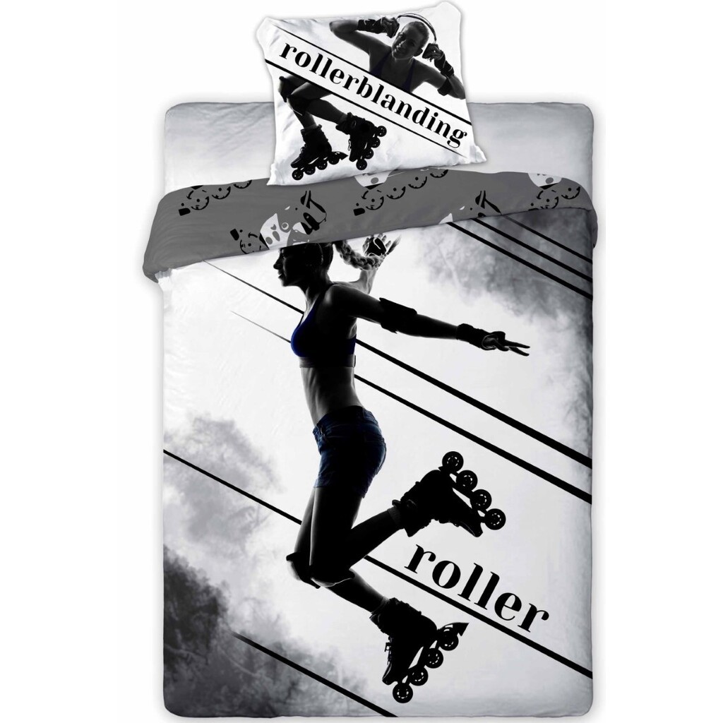 Rulleskøjter Inliners Sengetøj 140x200 cm - 100 procent bomuld