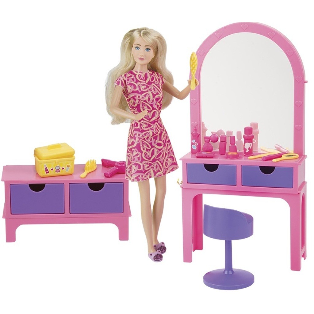 Kari Michell dukke med Sminkebord