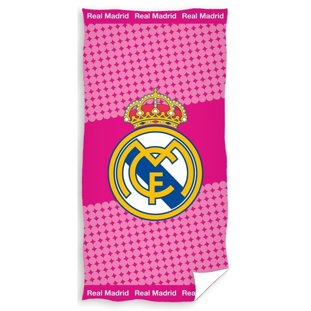 Real Madrid Pink Badehåndklæde 70 x 140 cm